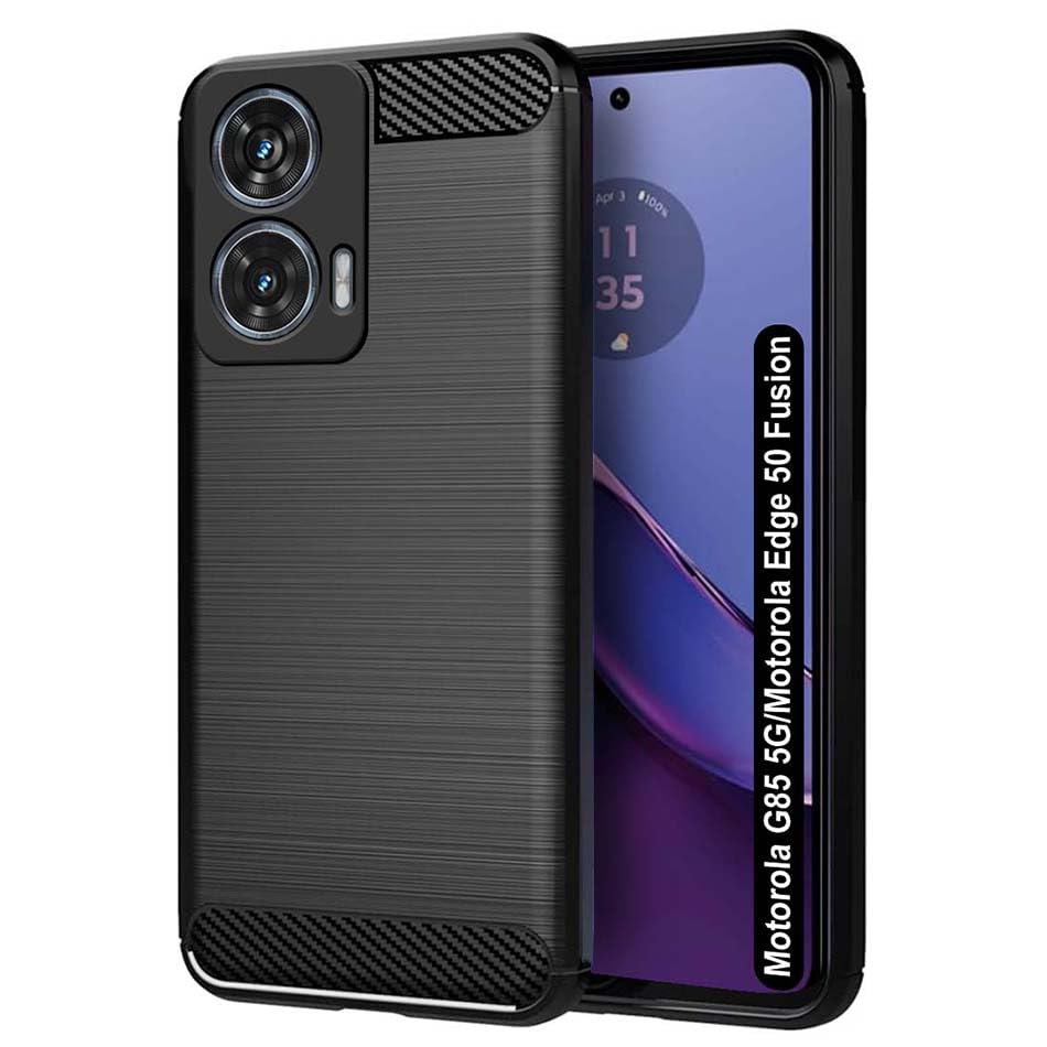 Fashionury Back Cover for Motorola G85 5G / Motorola Edge 50 Fusion | Hybrid Protection | Anti-Slip Grip | Rubber TPU Stylish Back Case Cover (Black) (B0D4LLBFMC) Amazon Price History, Amazon Price Tracker