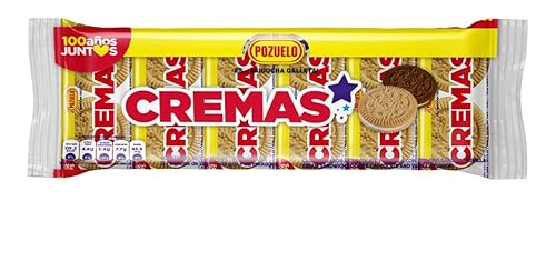 Pozuelo Cremas Star Cookies | Sabor vainilla y chocolate | Crema de vainilla | 10.58 onzas (paquete de 3)