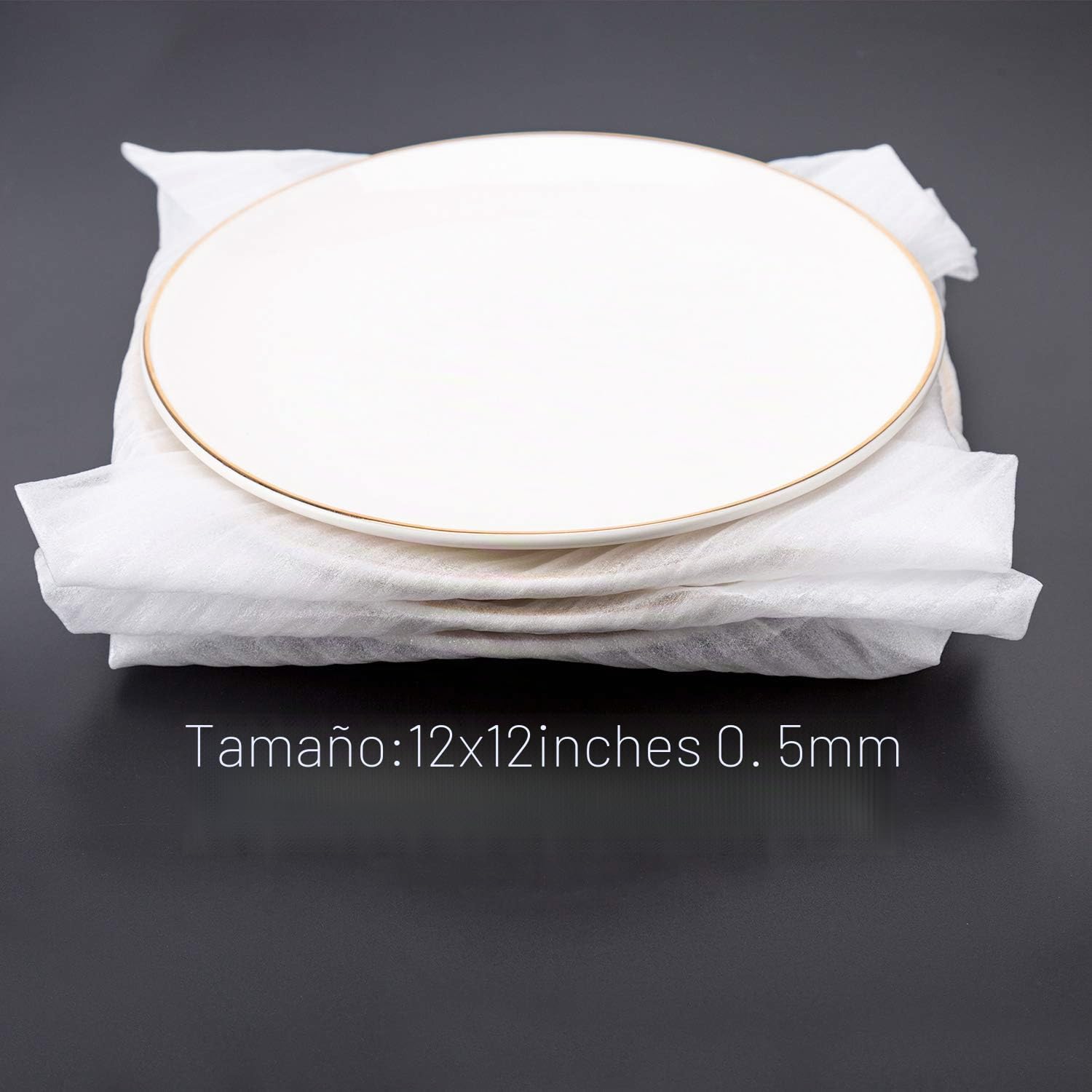 12 x 12 pulgadas (100 unidades) Hojas de espuma amortiguadora, suministros de mudanza, cojín de embalaje, material de embalaje de espuma para platos, vasos, jarrones, tazas, protección multiusos