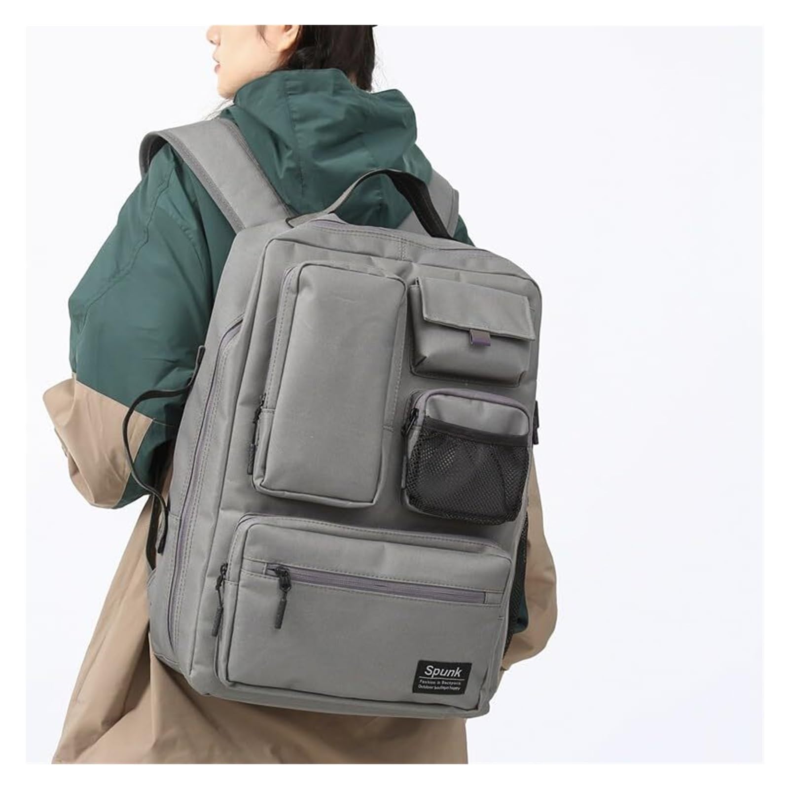 Zaini alla moda for uomo e donna con tasche | Con grande capacità for il pendolarismo e il tempo libero. Stagione del rientro a scuola