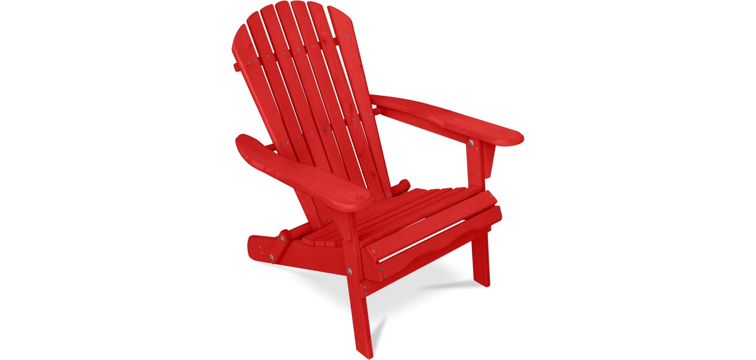 Chaise d'extérieur en Bois avec accoudoirs - Chaise de Jardin Adirondack - Adirondack Bleu
