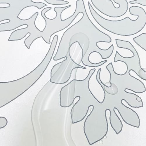 Miniatura 9 de Yifely Papel de estantería floral gris autoadhesivo para revestimiento de estante y cajón, 17.7 pulgadas por 9.8 pies