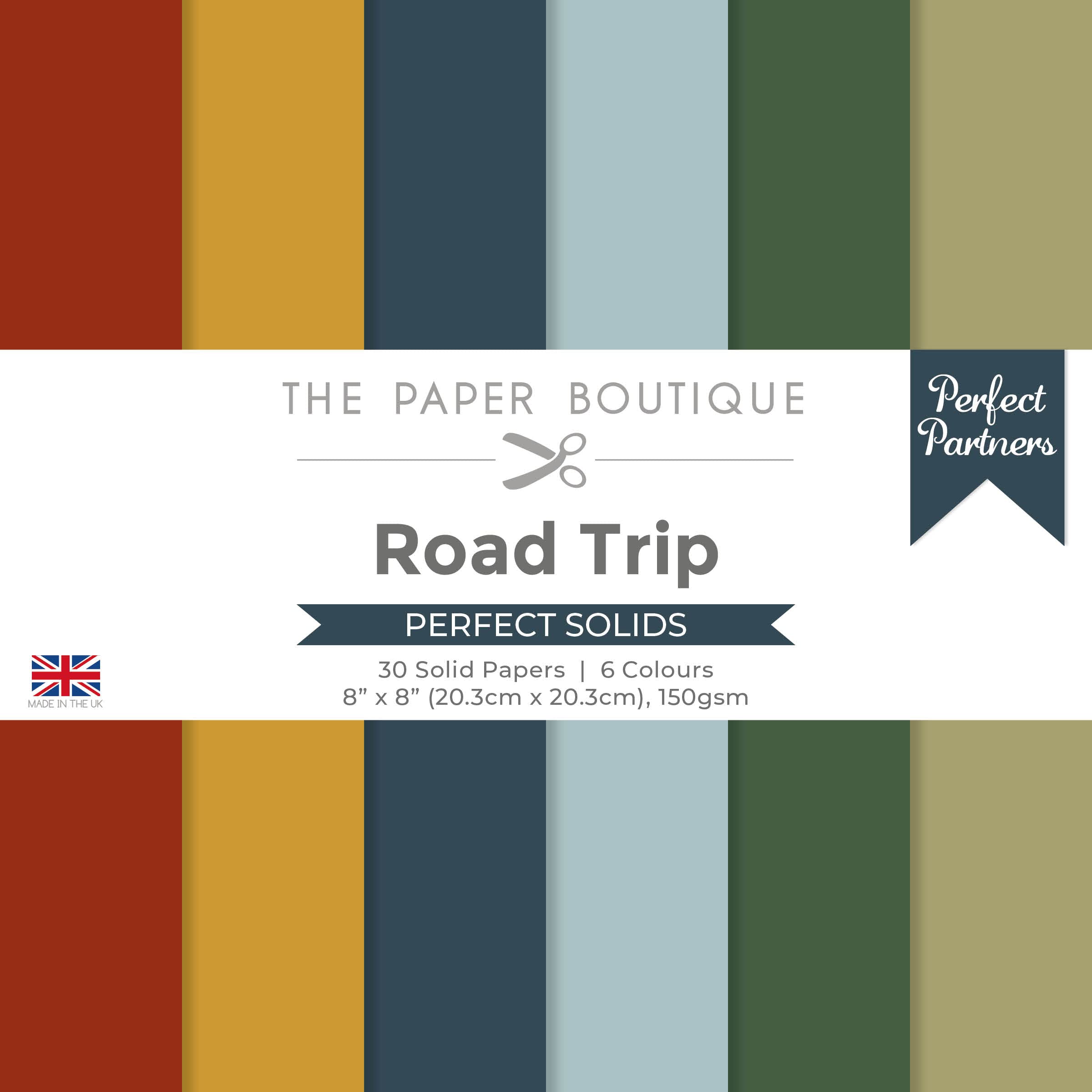 Paper Boutique Perfect Partners-Road Trip, 8 x 8 inches, Multi Coloured