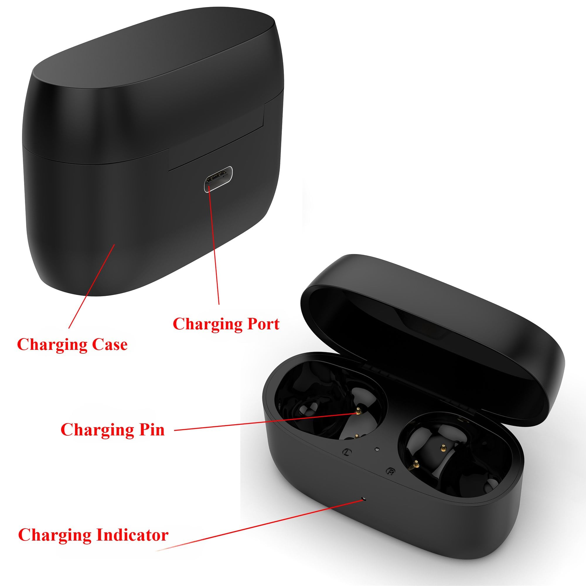 Super Snelle Opladen Buds Oortelefoon Smart Opladen Case Charger Doos met Oplaadkabel voor Jabra Elite 7 Pro Bluetooth Oortelefoon
