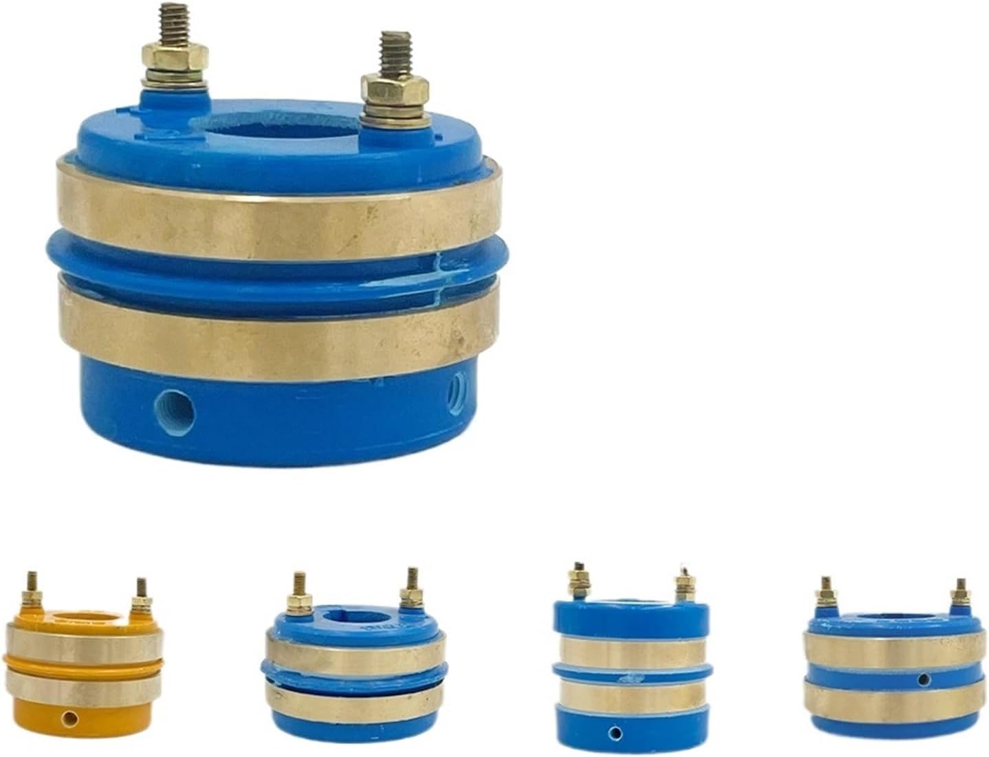 1pcs 2 Way 50mm OD Slip Ring Electrical Generators Rotary Joints Carbon Brush Type Current In Pillow Packing Machinery Swivles(19x43x26-2)