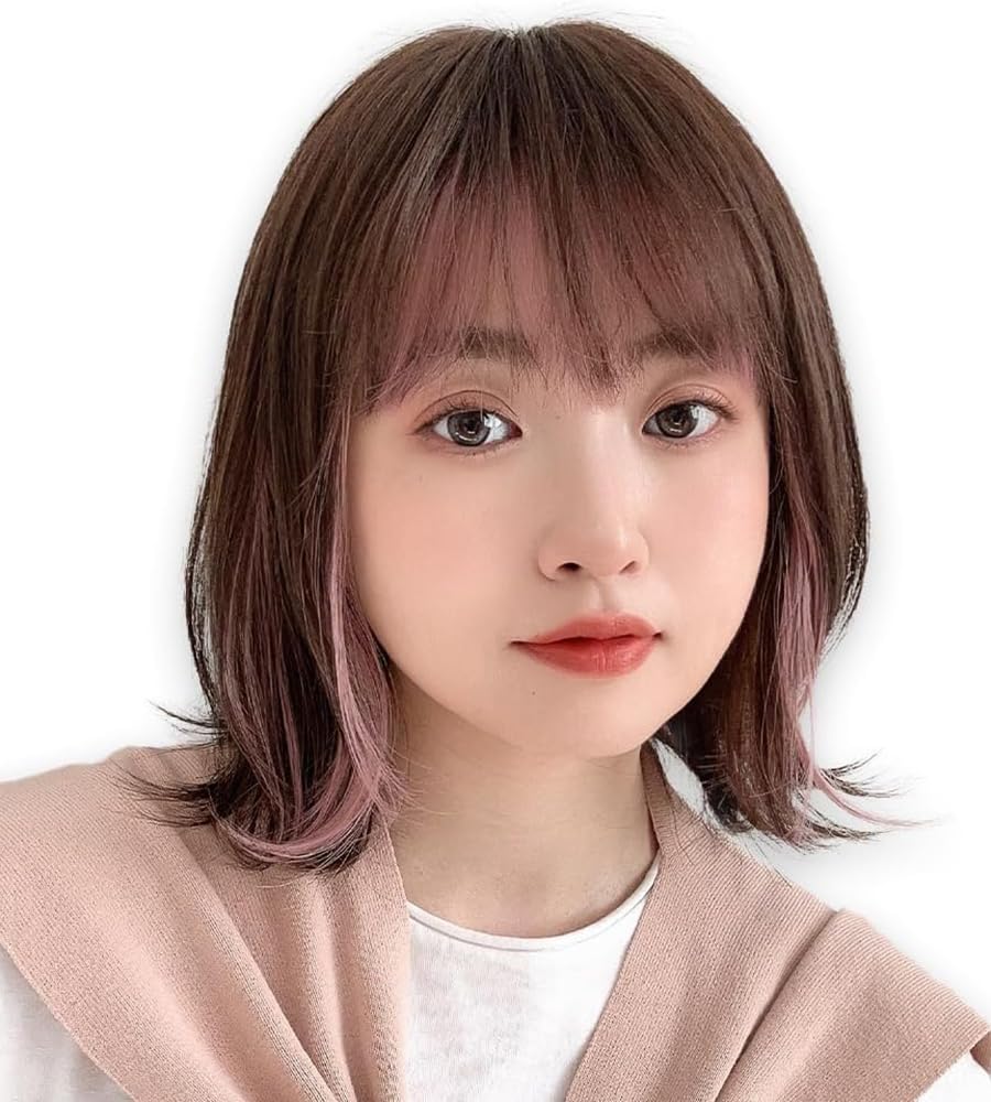 ブライトララ　素肌ウィッグ　人毛MIX 素肌ウィッグ 竹 人毛MIX 人毛50% エアリーサイドショート