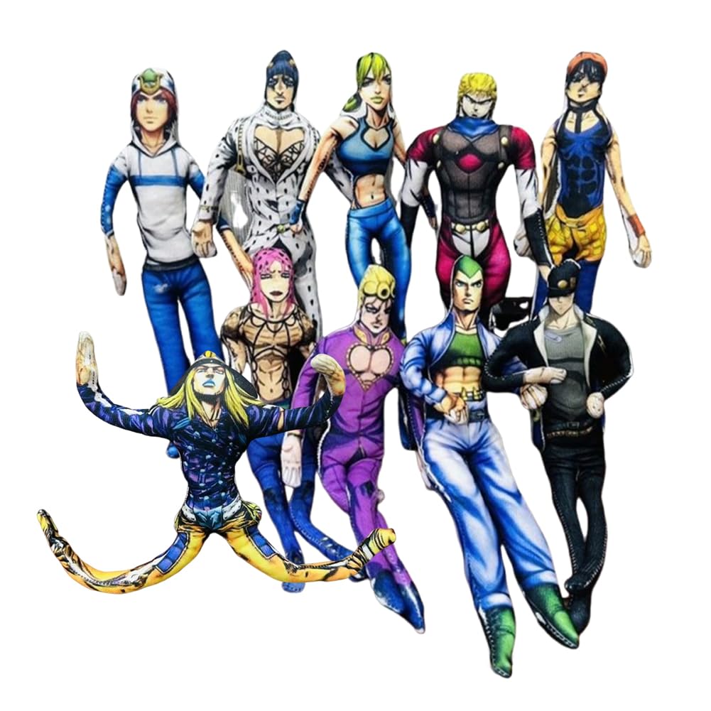 JJBA Plush Giorno Giovanna Plushies Anime Twistable Plush Stuffed Pillows 11 02 JJBA Jotaro Soft Figure Collectibles