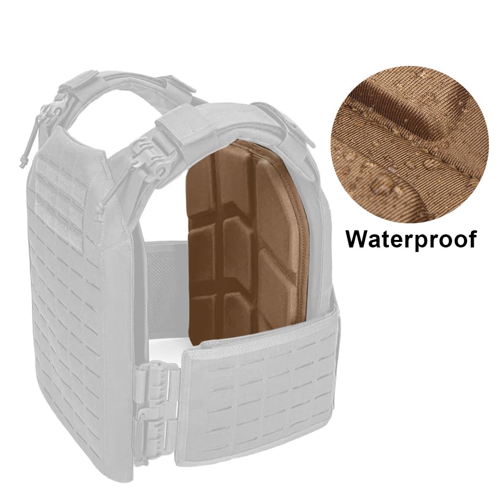 Lot de 2 Plaques Tactiques en Mousse EVA, Coussinet en Mousse EVA pour Support de Plaque, Plaquette Intérieure de Absorption des Chocs, Doublure pour Gilet, Coussinets pour Entraînement et Protection