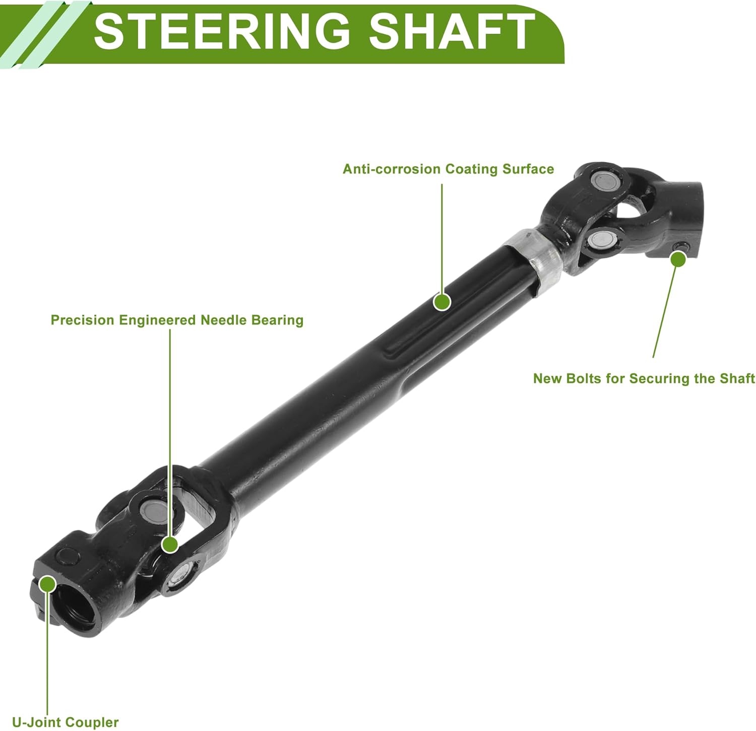 ACROPIX Steering Column Shaft for Ford F-150 2004-2008 for Lincoln Mark LT 2006-2008 Steering Shaft No.4L3Z3B676DA/8L3Z3B676A Metal 1 Pc