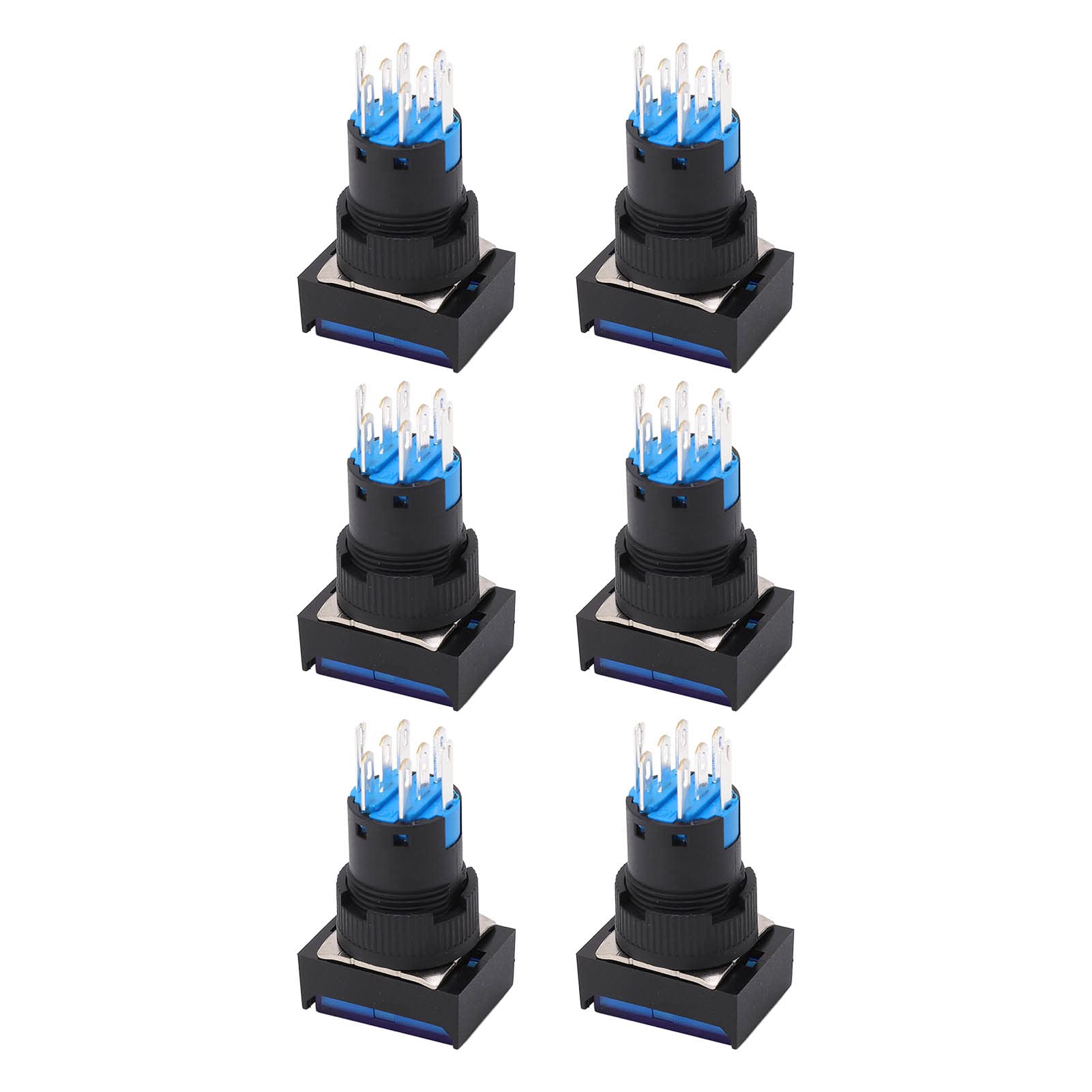 Pulsante di controllo industriale, resistenza agli urti Autobloccante Corrente di lavoro 5A Lunga durata AC DC12V Interruttore a pulsante professionale for l'industria for macchine utensili Accessori