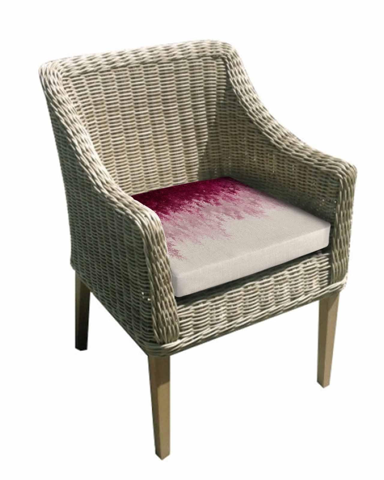 Hokiten Pink Botanical Outdoor Cushion Chair Cover Set of 4 - Waterproof Couch Seat Covers, Spring Summer Farmhouse Retro Beige Patio Furniture Protector Cushions Slipcovers for Sofa/RV, 22