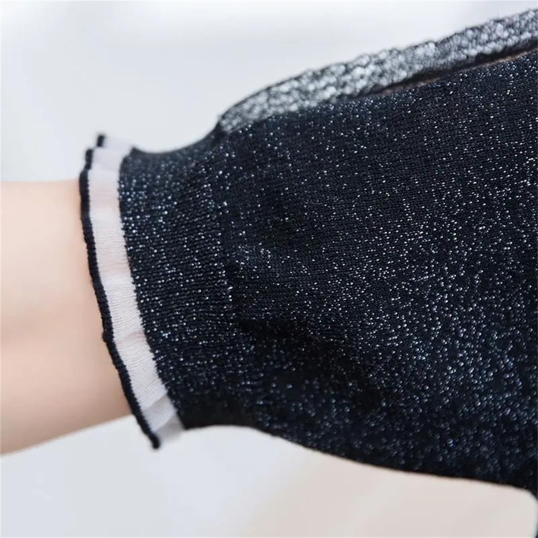 Maglieria estiva da donna a maniche corte in pizzo traforato girocollo casual top
