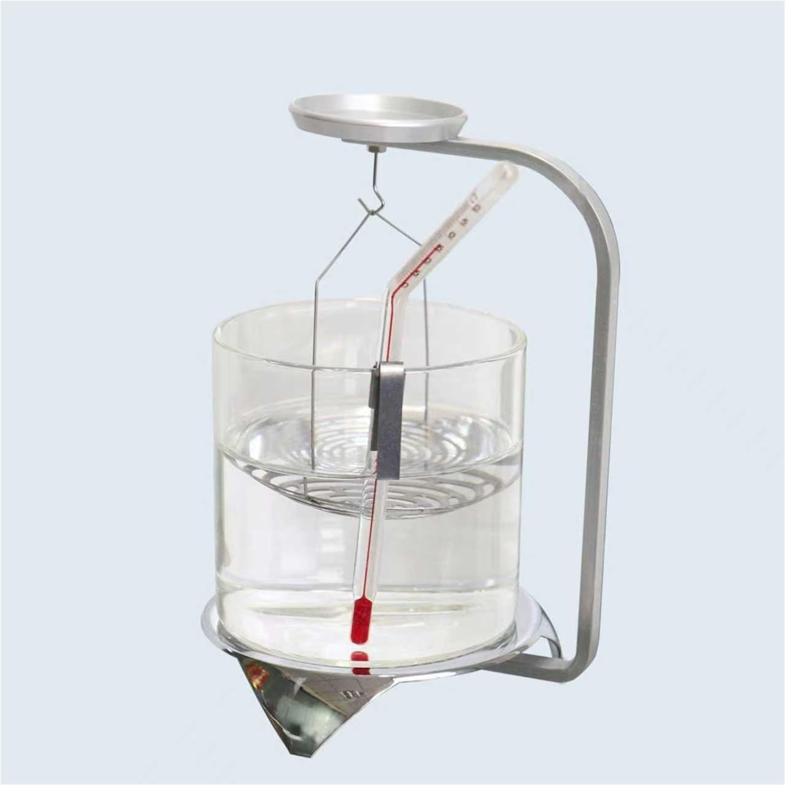 Kit para la determinación de la Densidad: balanza electrónica para la medición precisa de sólidos y líquidos, Peso máximo 100 g, Lectura mínima 0,01 g.