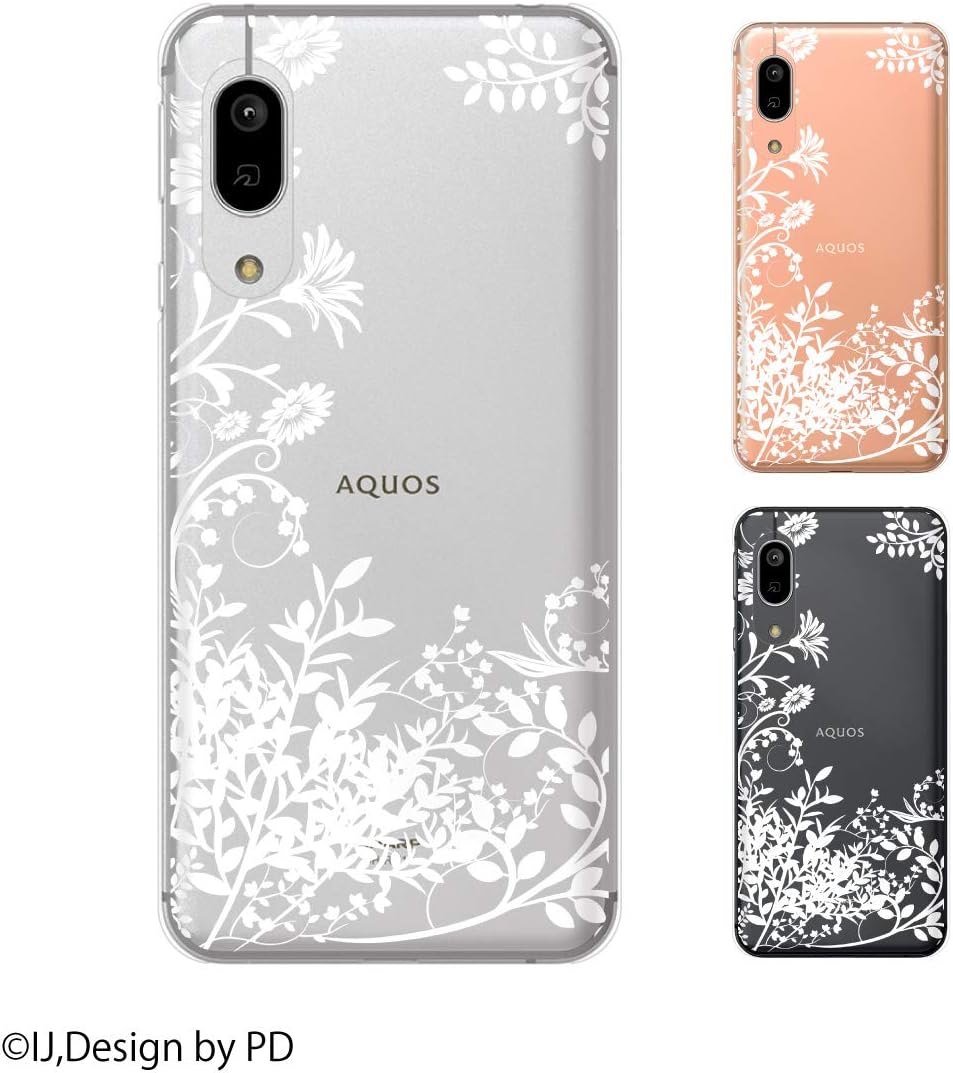 Amazon Co Jp Aquos R2 Docomo Sh 03 K Au Shv42 Softbank 706sh Cover Case 草花 Silhouette White Clear Design Aquos Aquosr2 Aquos R2 Smartphone Case Cover Docomo Softbank Electronics Cameras