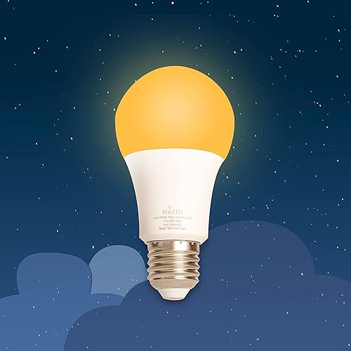 Miniatura 9 de Bombillas Ámbar para Dormir  1800K Bombillas de Luz Cálida para Lámpara de Mesita  Bombilla LED E26 de 3.5W (Equivalencia 60W) Luces LED Naranjas