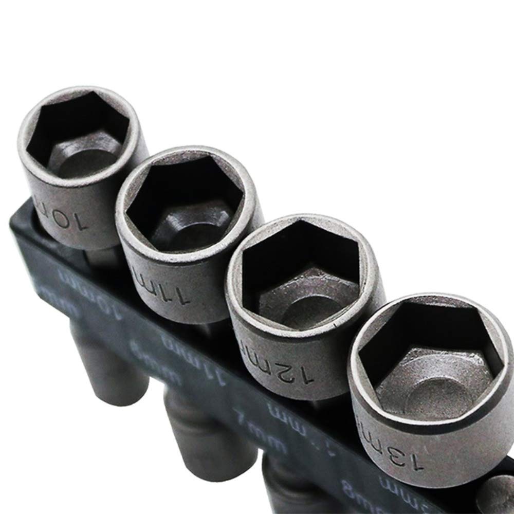 szt. 5mm-13mm Adapter klucza nasadowego Zestaw kluczy kluczy udarowych Wkrętak grzechotkowy z udarem pneumatycznym Zestaw wierteł wkrętaków sześciokątnych Adapter nasadowy Adapter bitów Gniazdo metr