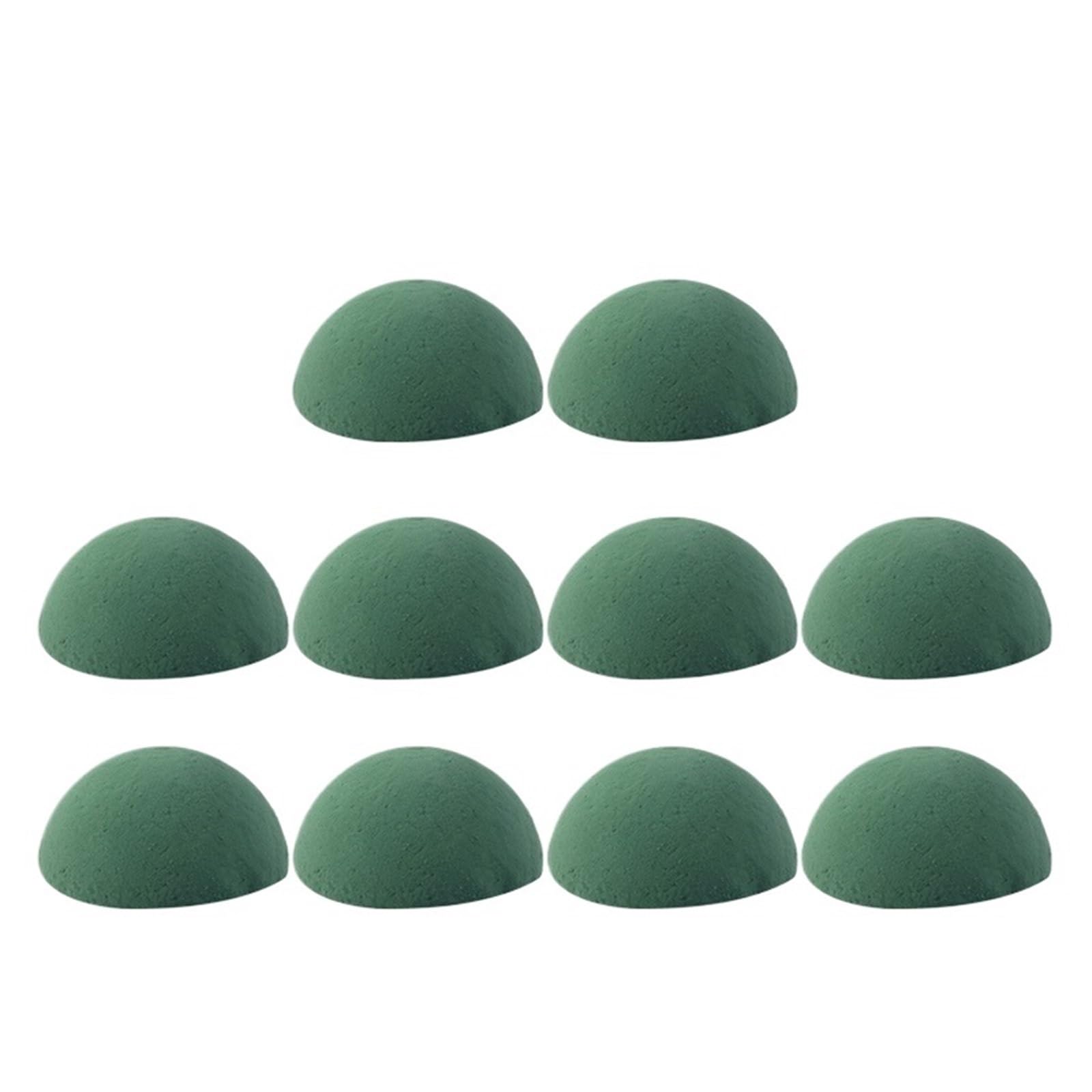 WWYYZAYC 1-10pcs Green Floral Foam Half Ball DIY Dry Artificial Flower Block For Arrangement Birthday Wedding Decoration