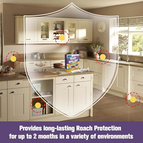 Miniatura 2 de Repelente de cucarachas, repelente natural de cucarachas, repelente de cucarachas para el hogar, automóvil, mascotas y personas, fácil de usar,