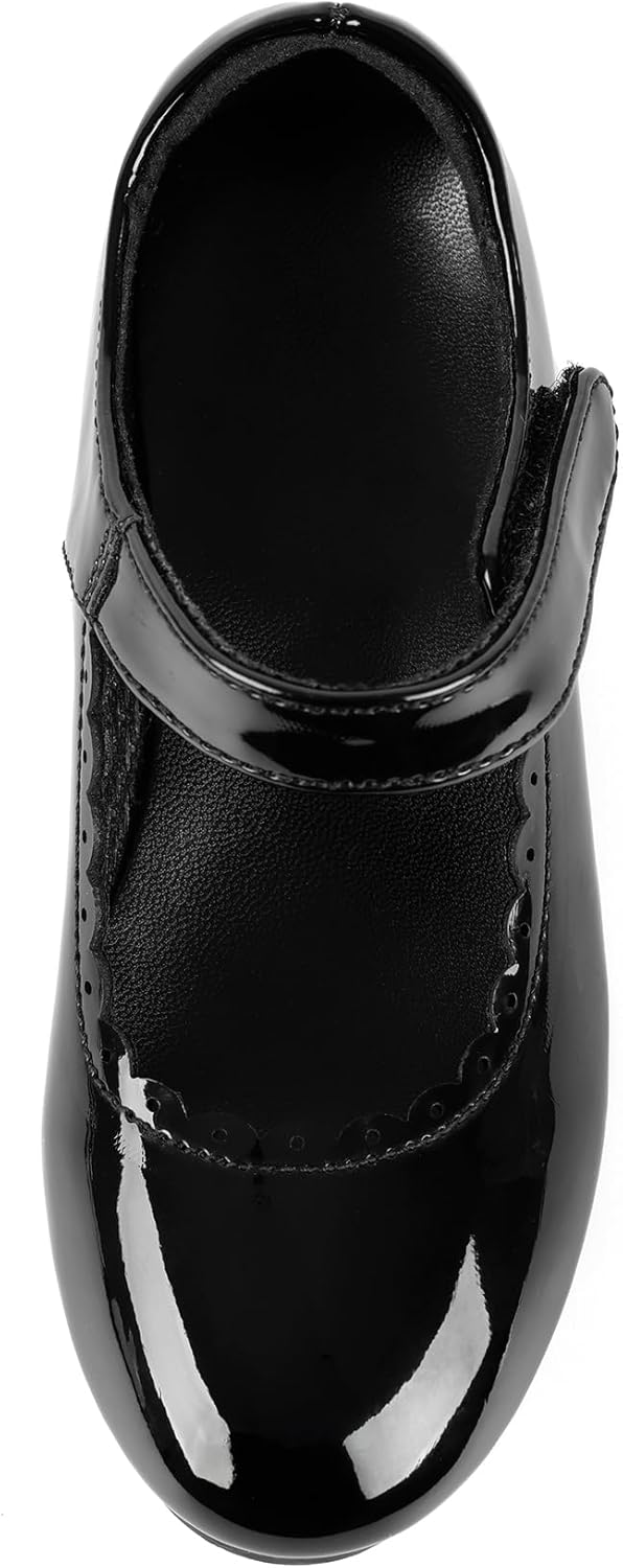DWBH Easy Strap Tap Shoes Dance for Girls and Boys Slip On Kid Dance Shoe for Toddler/Little Kid/Big Kid - Image 4