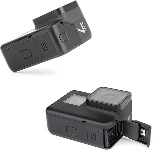 Miniatura 3 de Tapa de puerta lateral de repuesto de aluminio para GoPro Hero 7, funda de puerto USB para cámara de acción negra, accesorio de reparación de 33