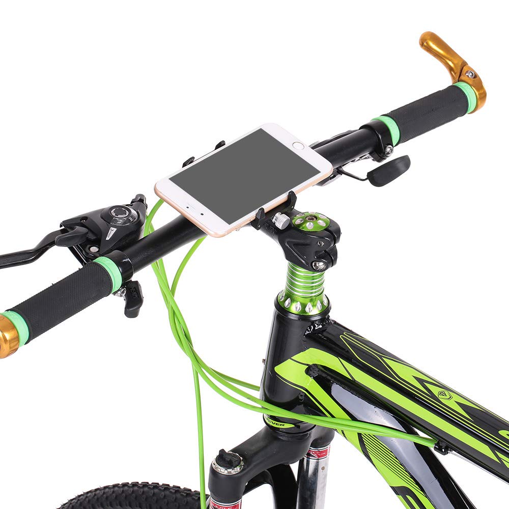Docooler Porta Cellulare Bici Lega di Alluminio per Staffa di Montaggio per 3.5 -6.2 Inch Telefono Mobile per Android per iPhone