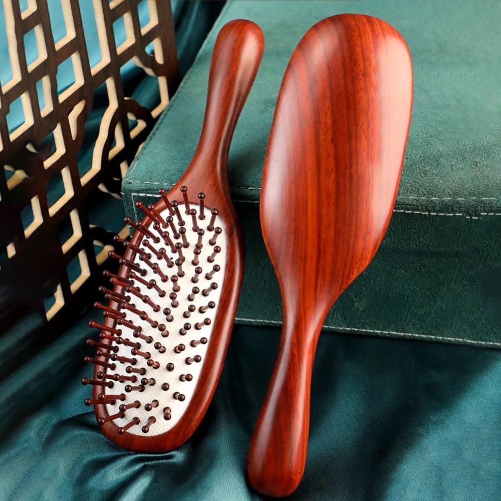 Cepillo para el cabello, cepillo de pelo de pala, peine de cola para mujeres y hombres, para hacer cabello fino largo y rizado, salud y masaje