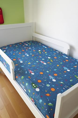 Vista 5 de Fitted Crib Sheets,Organic Sheet Set for Toddler Mattress, Turkish Cotton Mini Crib Sheets Set for Crib Mattress,1 Fitted Sheet (28"x52") for Baby