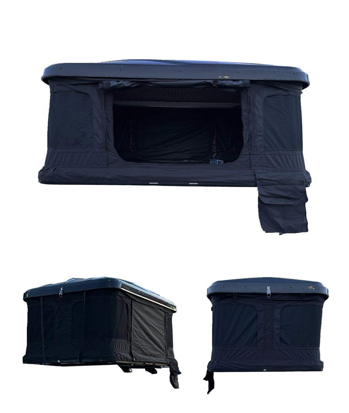 Horizon Outdoor Tienda de techo rígida de ABS ultraligera para coche SUV 4 x 4 – 2 personas, impermeable 3000 mm, colchón ergonómico, escalera retráctil, camping y Overlanding