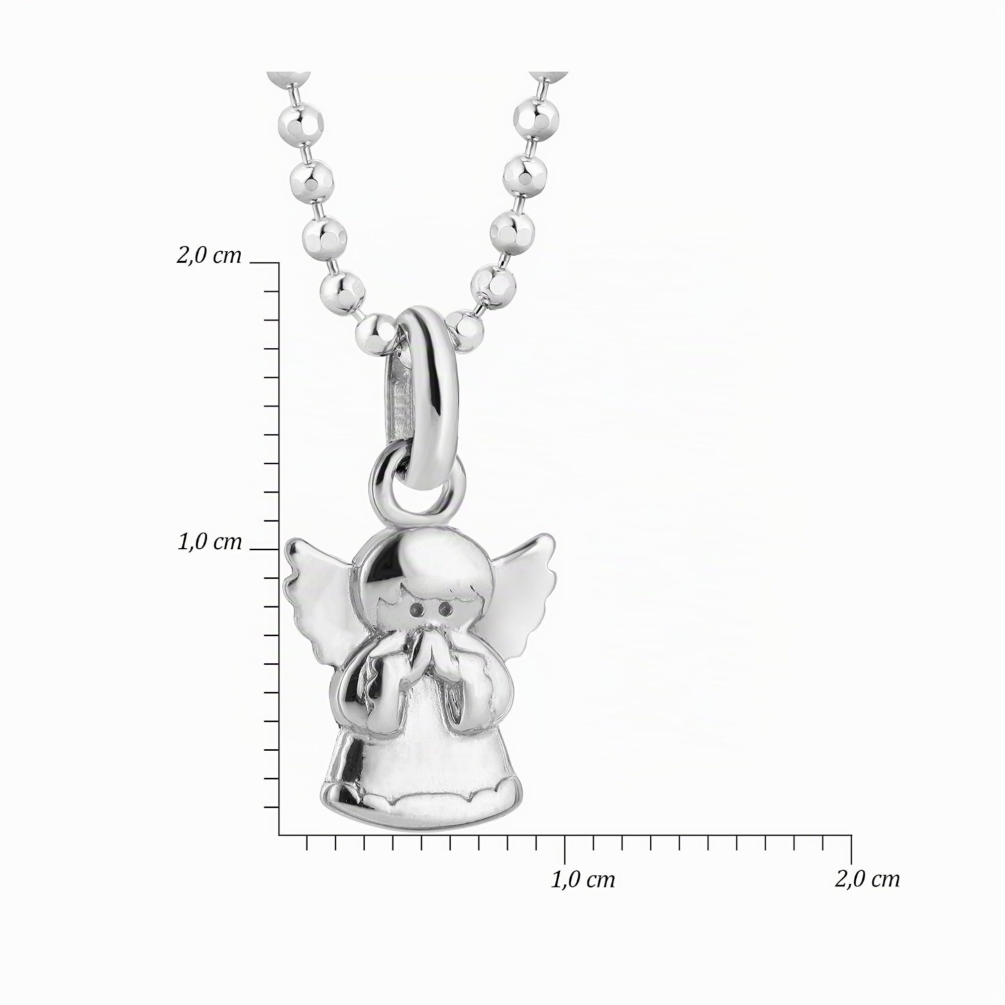 butterfly Engel-Anhänger Halskette Aus Sterling Silber Mit Verstellbarer Kugelkette Und Federringverschluss