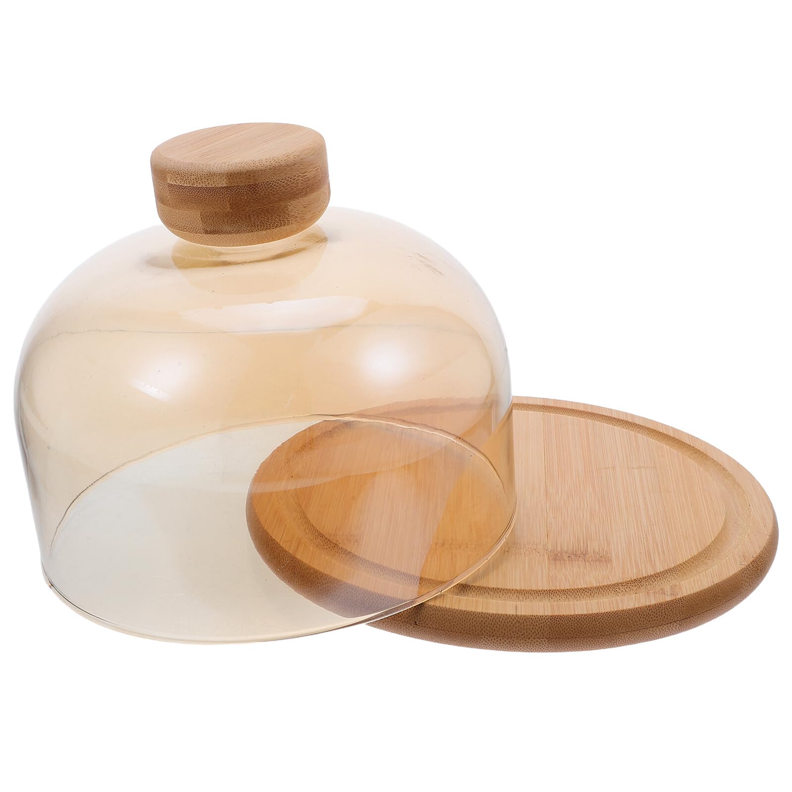 Cupola per torta in vetro trasparente con coperchio, multiuso, per torte, frutta, snack, elegante vassoio di presentazione per feste di compleanno e matrimoni, per conservare frutta con