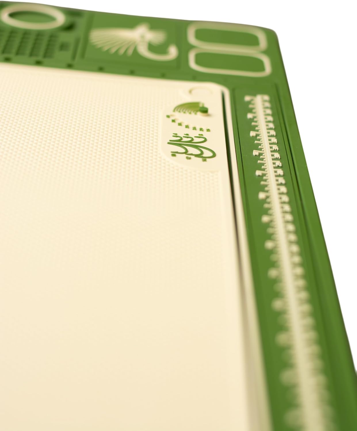 Fly Tying Mat with Magnetic Tool Holders, Removable Inner Mat, Non-Slip Surface, Green