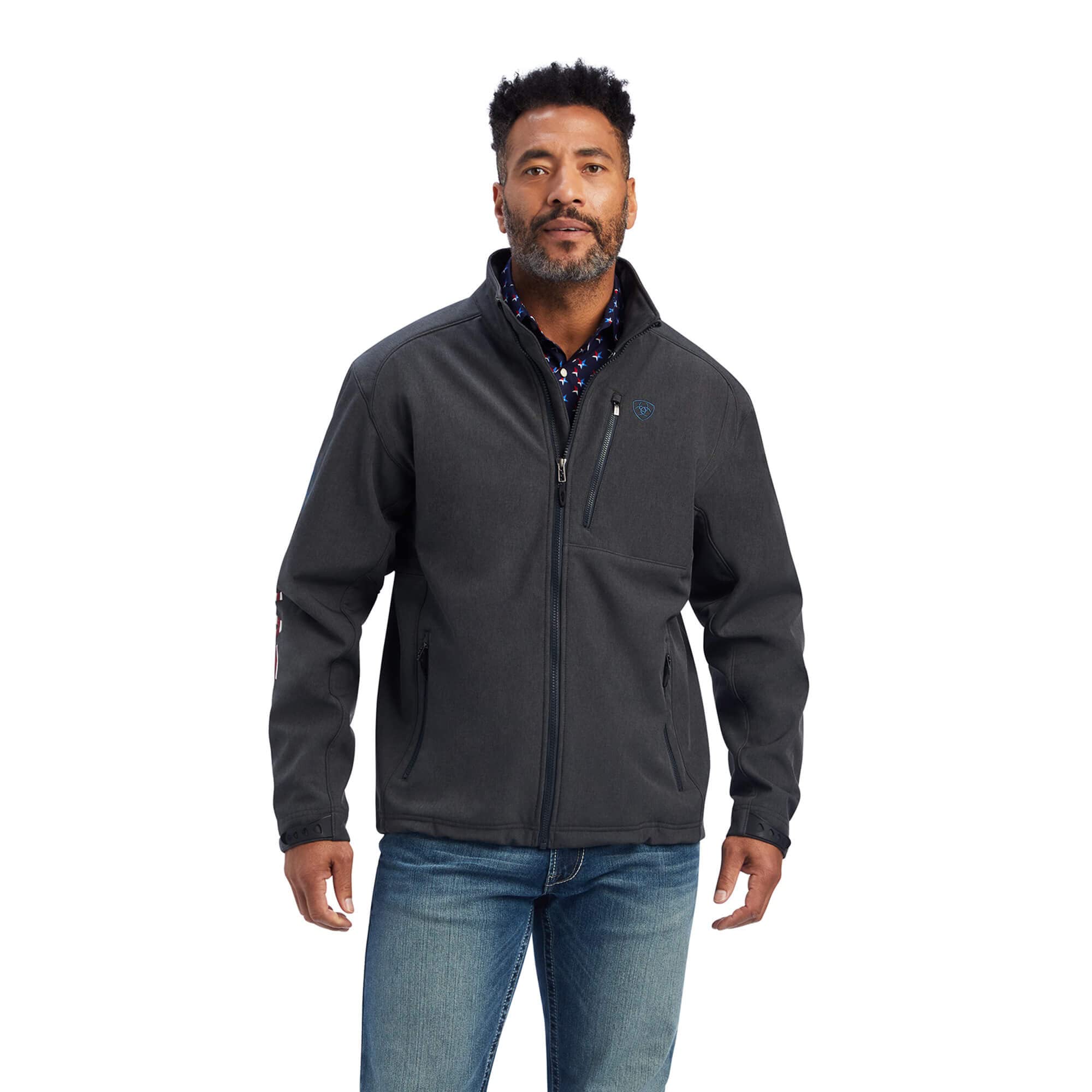 ARIAT Płaszcz Mężczyźni Logo 2.0 Patriot Softshell Wodoodporna Kurtka