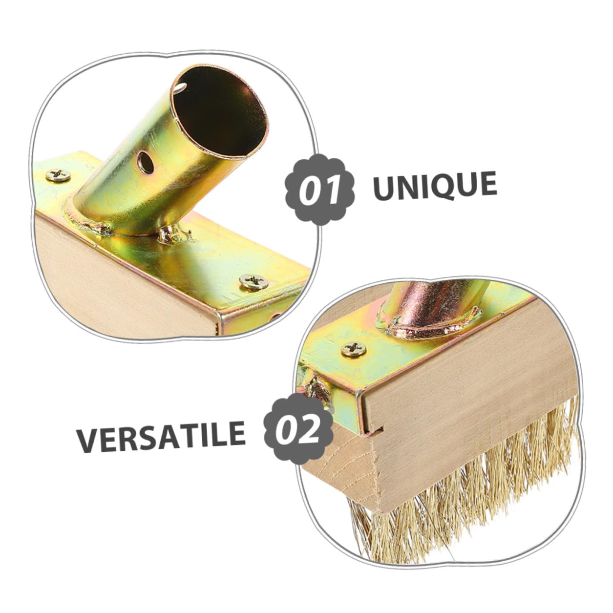 4pièces Brosse De Désherbage Fil Acier Outil pour Éliminer La Mousse Et Mauvaises pour Usage Professionnel Et Domestique