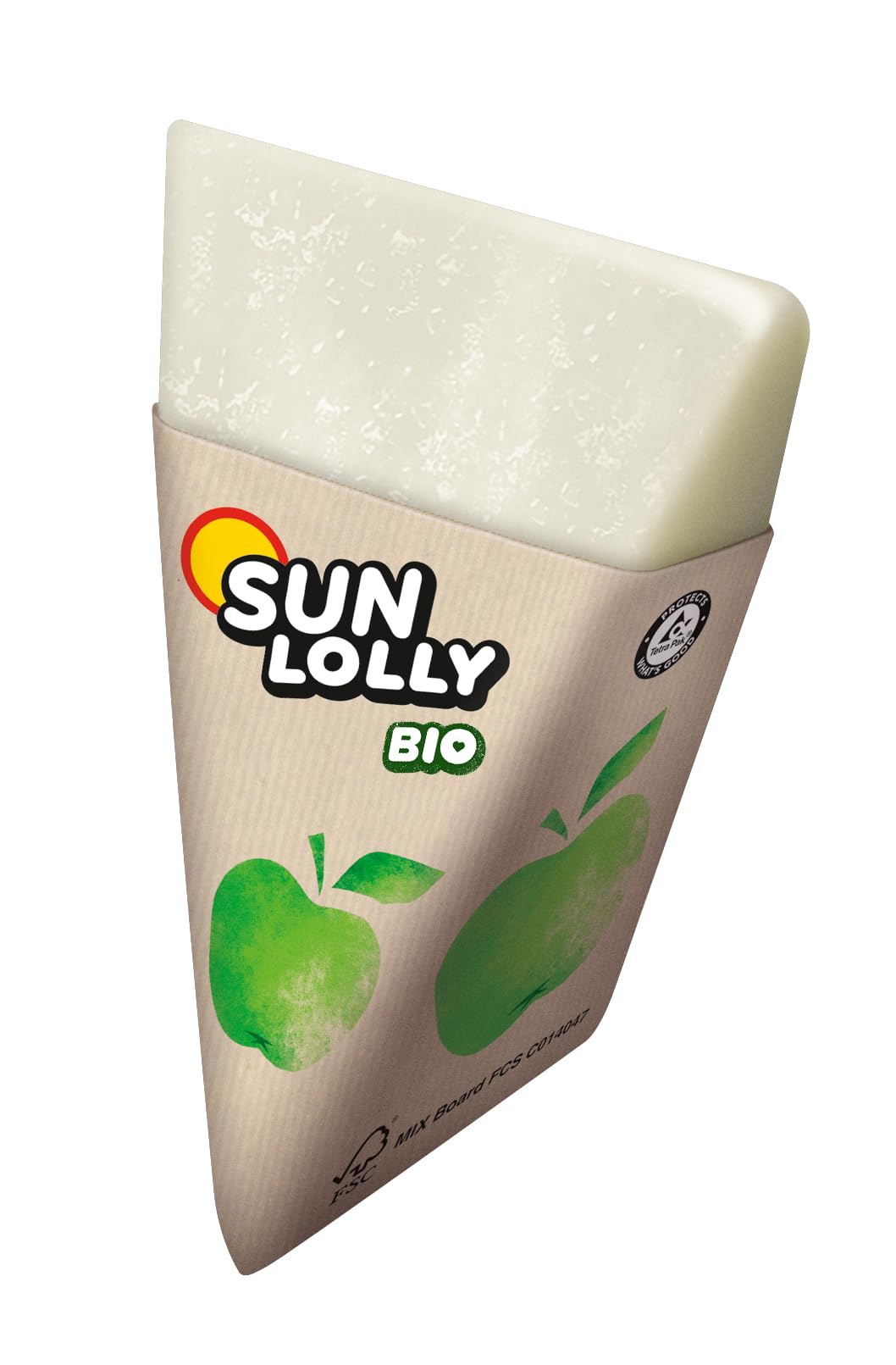 Sun Lolly Bio Wassereis Apfel 7 Stk | Mit Fruchtsaft | Zum Selbsteinfrieren | Ohne künstliche Aromen | Frei von Süßungsmittel | Laktosefrei | Glutenfrei | Vegan | 7 x 60ml - 3