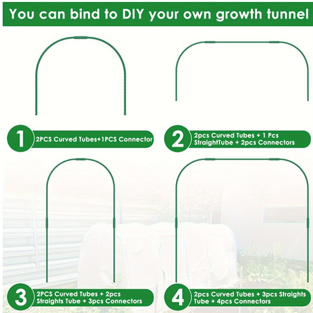 Kits de serres tunnels robustes avec arceaux de jardin pour la