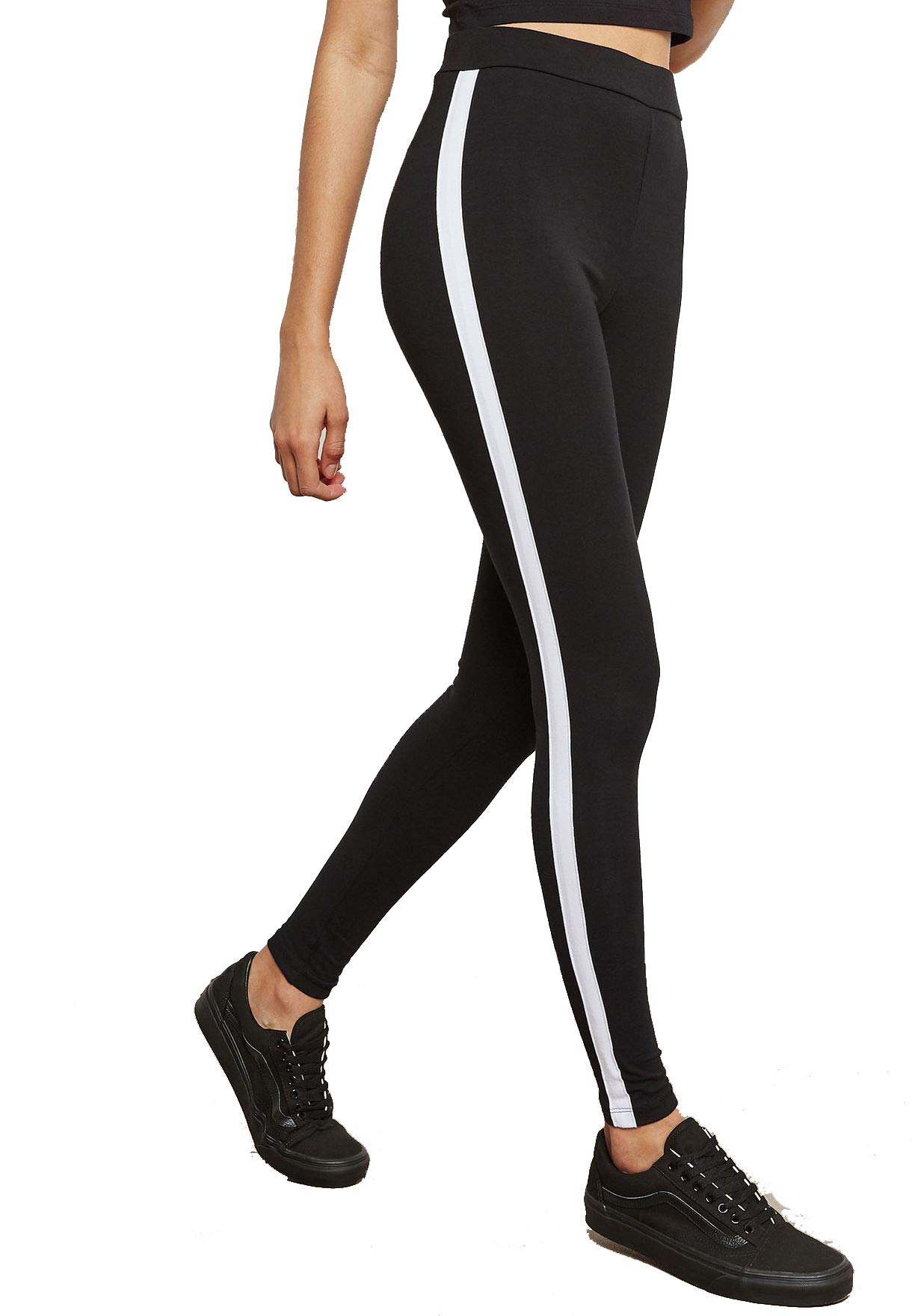 Women's Stretch Fit Blended Leggings (SPADES-102_Black_M)-image-11