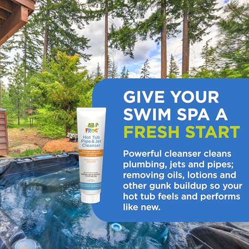 Image of FROG @Ease Floating System and Pipe & Jet Cleanser for Swim Spas - Self-Regulating Swim Spa Sanitizer and Deep Clean Purge - Sanitizing Minerals & SmartChlor Technology - 4 Month Fresh Start Bundle