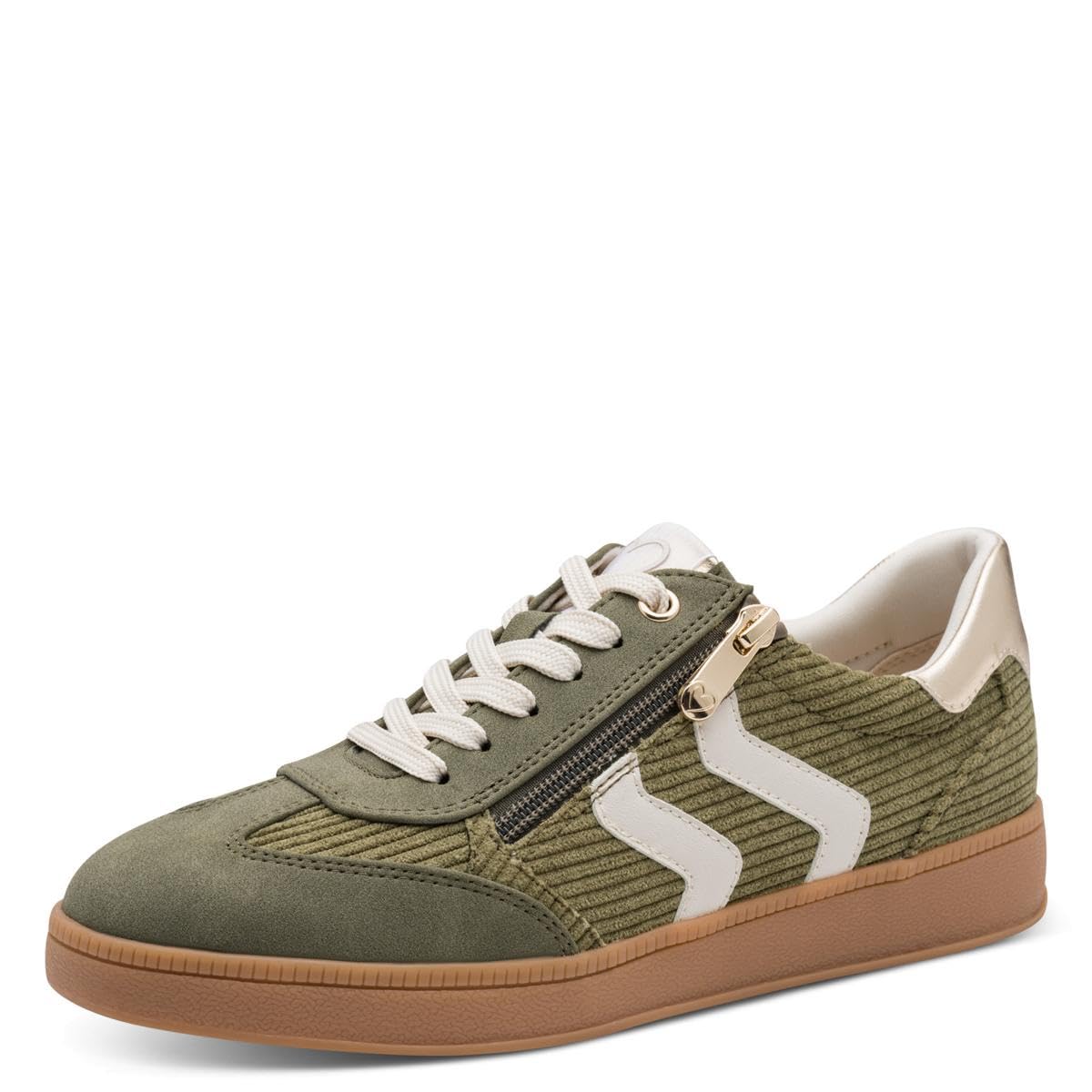 MARCO TOZZI Women's 2-23776-45 Trainers, Khaki Comb, 37 EU, Khaki Comb, 5 UK