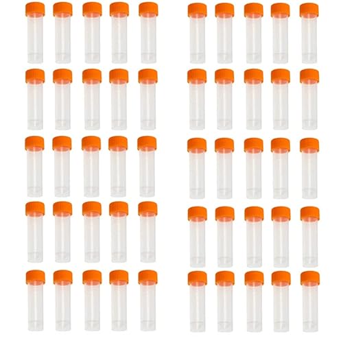 Miniatura 9 de 36 tubos de crio de 0.2fl oz, tubo de plástico graduado con tapas de tornillo, botellas de prueba pequeñas con tapa, material de polipropileno, con