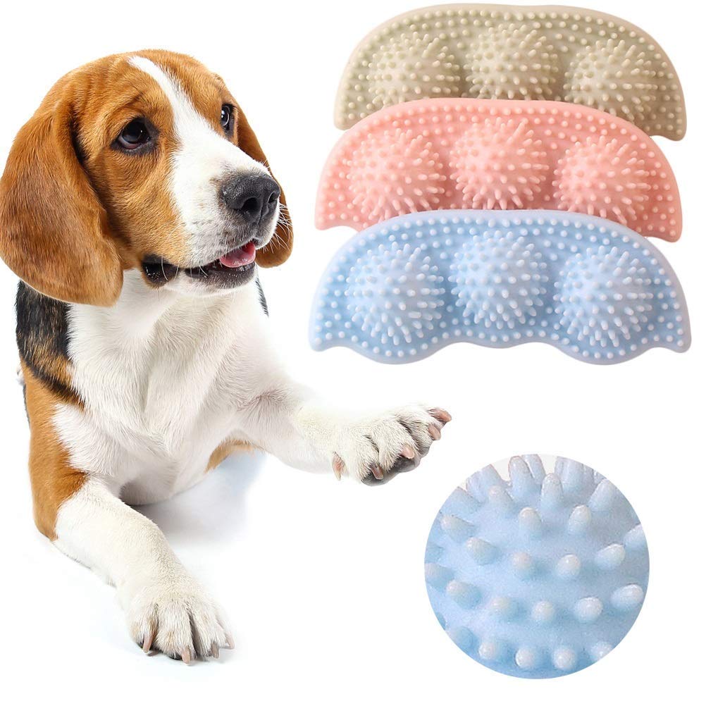 MU Pet Perro Jugue Pantalla Interactiva Bolas de Goma Interactivador Pet Perro Cat Puppy No Tóxico Juguetes de Juguetes de Maseo de Peluchos Masticos Juguetes de Mastico Limpieza de Limpieza de Limpi