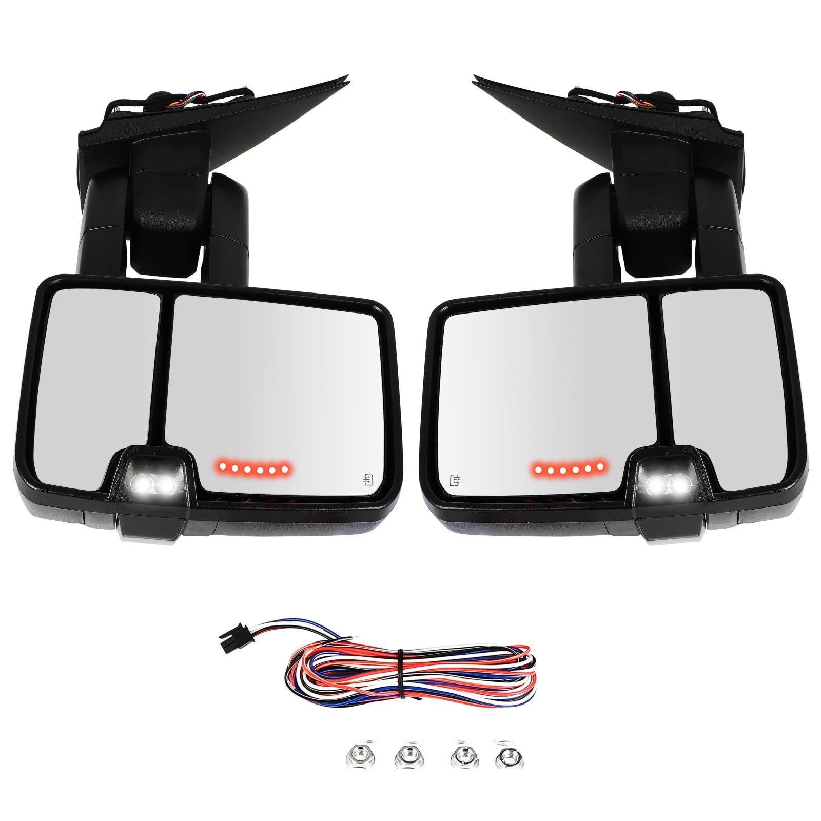 Towing Mirrors Compatible For 2014-2018 For Chevrolet For Silverado image 7