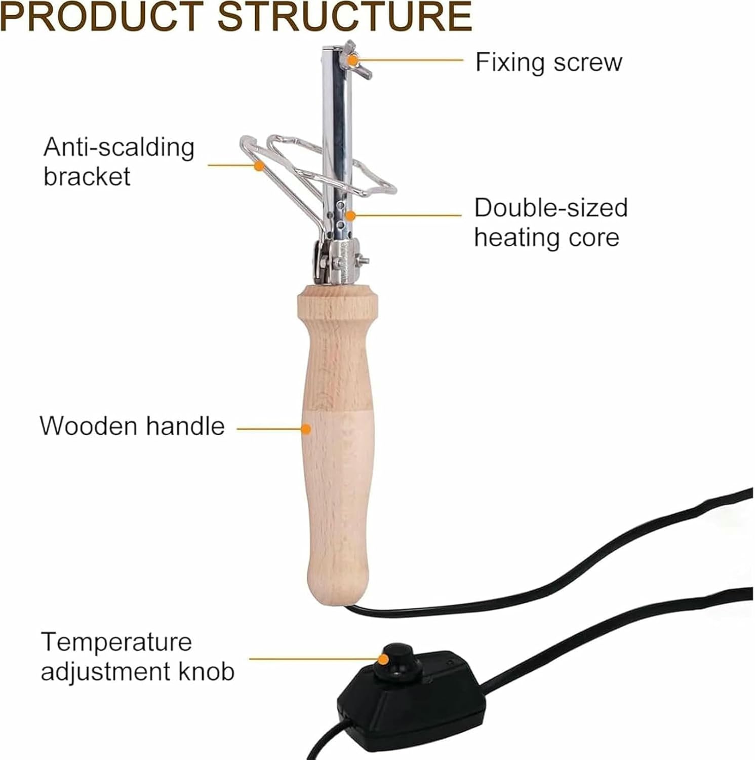 HOTAPEPU Electric Fabric Flower Maker, Fake Flower Making Tool Set with 17 Ironing Heads and Adjustable Temperature Handle and Anti-scalding Bracket, for Making Artificial Fabric Flowers~/