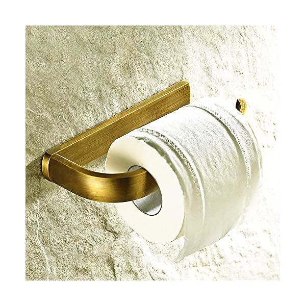 Weare Home Retro Bathroom Accessories Solid Brass Antique Brass Finished Toilet Roller Paper Holder Lavatory Accessories Wall maounted - Image 5