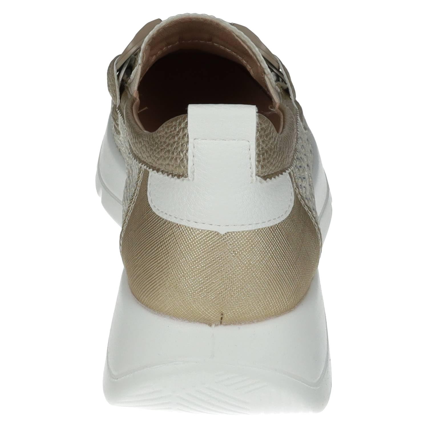 mysoft 25M269 Mocasines Color Patino con Plataforma y Adorno metálico Mujer Zapatos MOCASÍN