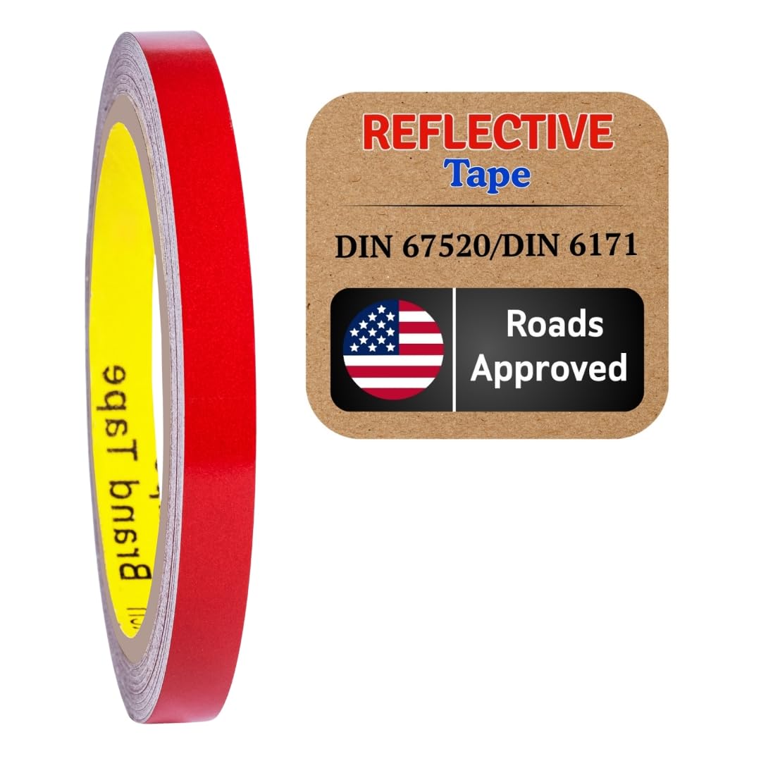 Anpatel Made from 610C Reflective Tape Outdoor high Visibility Strips Safety Waterproof Conspicuity Strong Adhesive Vehicle Trailer Boats Signs car