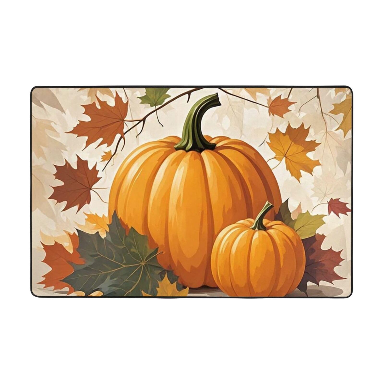 Tapis vintage motif feuilles d'érable pour protéger et décorer le sol