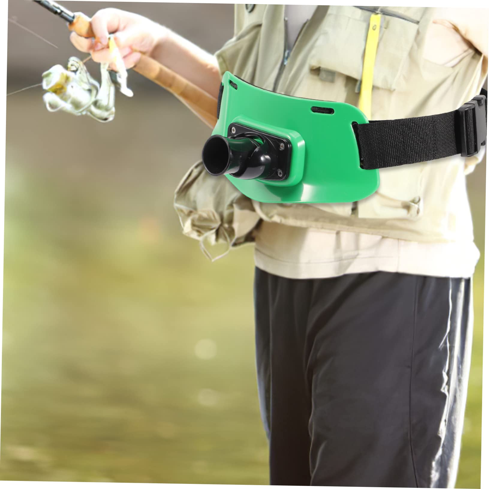 SUPVOX Fishing Pole Straps Fish Belt with Cushion Durable Compact Suitable for All Types of Fishing