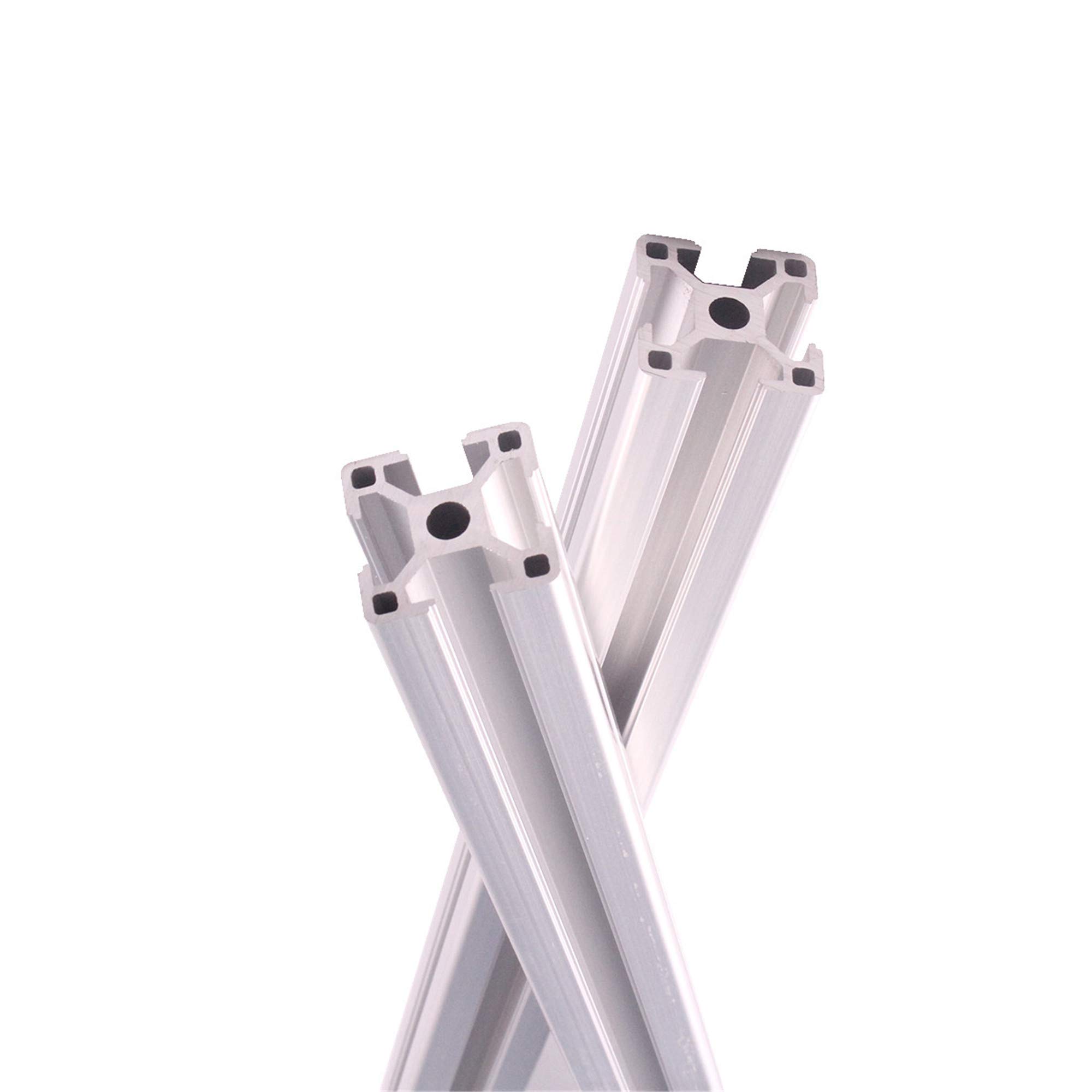 Lot de 2 profilés en aluminium 1 000 mm 3030 Type T Norme européenne 30 x 30 Profil en aluminium extrusion linéaire pour imprimante 3D et machine de gravure laser CNC