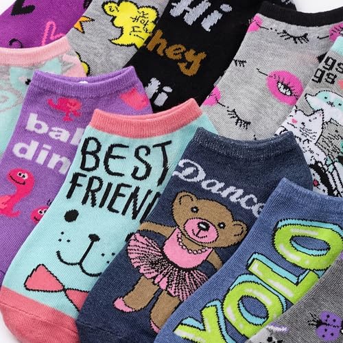 Image of Tipi Toe Women's 20 Pack Colorful Low Cut Socks - Lightweight, Breathable Design for All-Day Comfort Sizes 9-11 /10-13