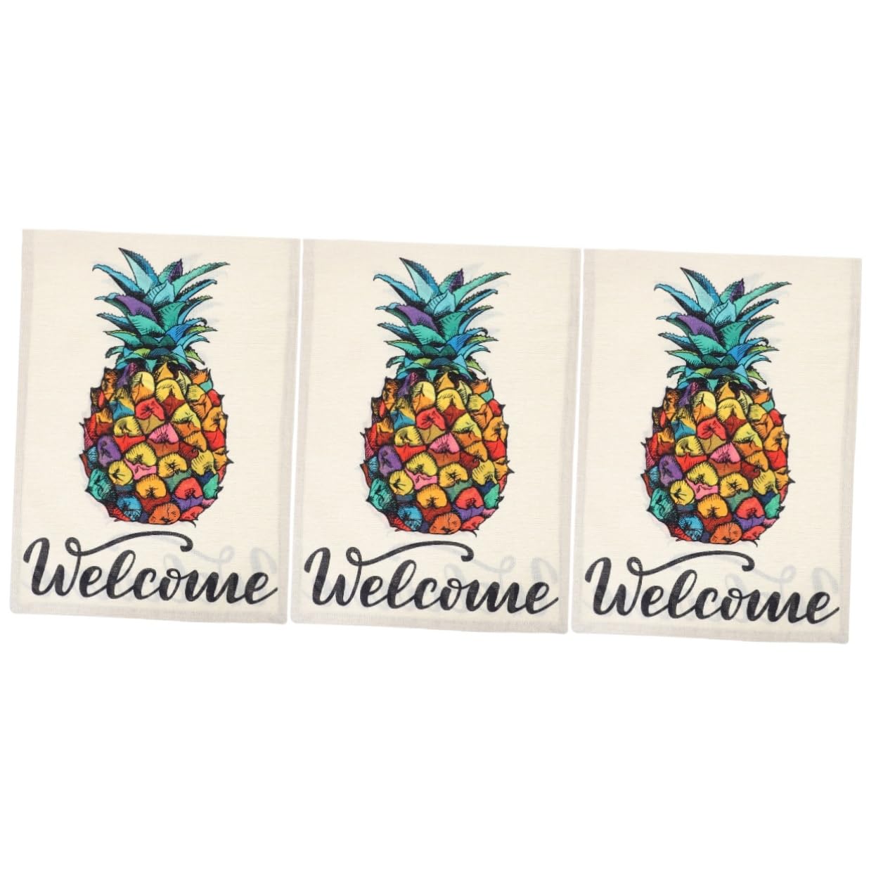 Drapeau de jardin ananas anti-décoloration pour extérieur durable